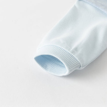 Baby Boys Soft Indoor Cotton Blue One-Pieces Rompers