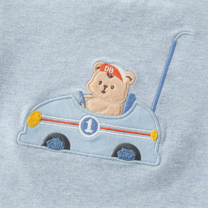 Baby Boys Soft Indoor Cotton Blue One-Pieces Rompers