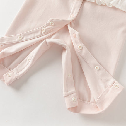 Baby Girls Cotton Light Pink Sweet Romper