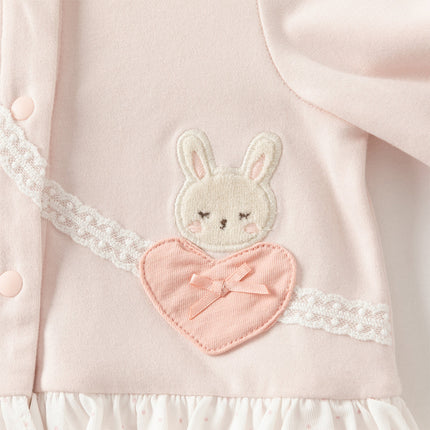 Baby Girls Cotton Light Pink Sweet Romper