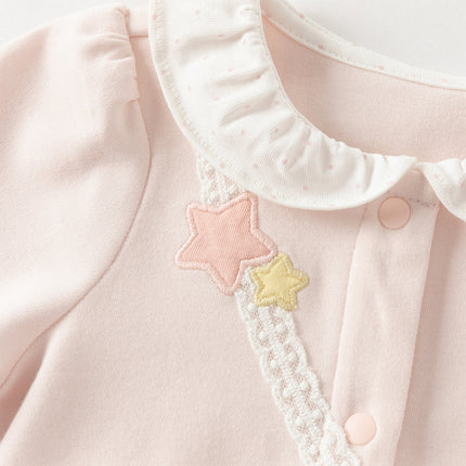 Baby Girls Cotton Light Pink Sweet Romper