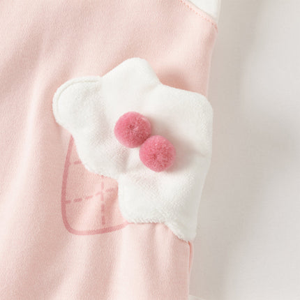 Baby Girls Cotton Pink Bodysuits Romper Crawling Suit