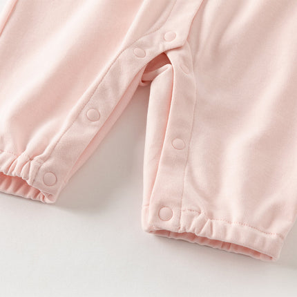 Baby Girls Cotton Pink Bodysuits Romper Crawling Suit