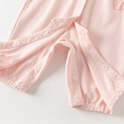 Baby Girls Cotton Pink Bodysuits Romper Crawling Suit