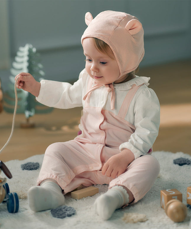 Baby Girls Cotton Pink Bodysuits Romper Crawling Suit