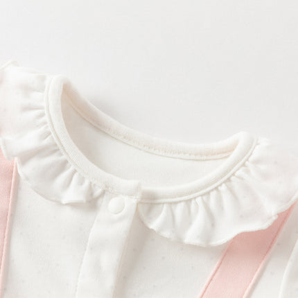 Baby Girls Cotton Pink Bodysuits Romper Crawling Suit