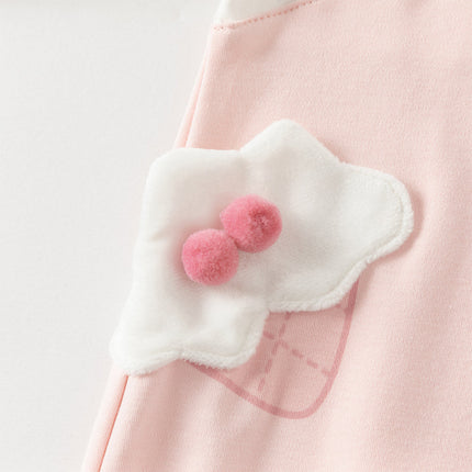 Baby Girls Cotton Pink Bodysuits Romper Crawling Suit