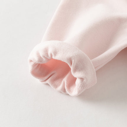 Baby Girls Sweet Cotton Light Pink Bodysuits Romper Crawling Suit