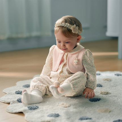 Newborn Girls Pink Floral Baby One-Pieces Romper