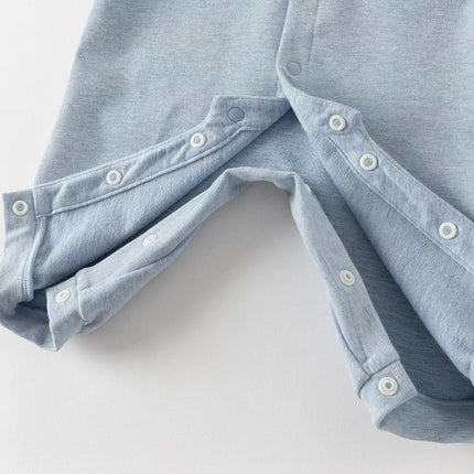 Baby Boys Cotton Blue Indoor Romper
