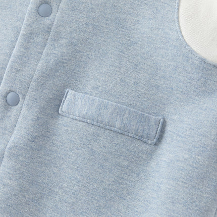 Baby Boys Cotton Blue Indoor Romper