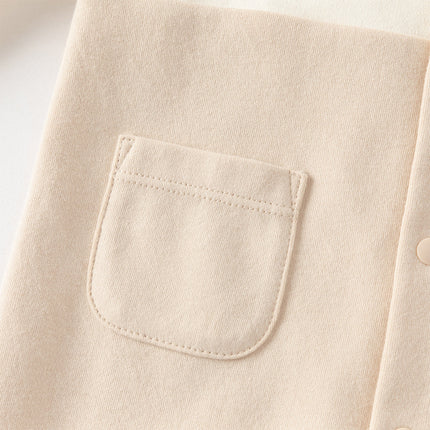 Baby Boys Cotton Light Khaki Indoor Romper