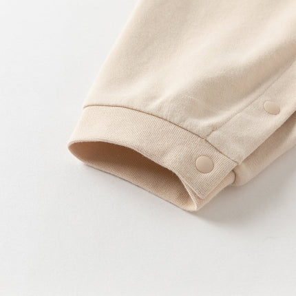 Baby Boys Cotton Light Khaki Indoor Romper