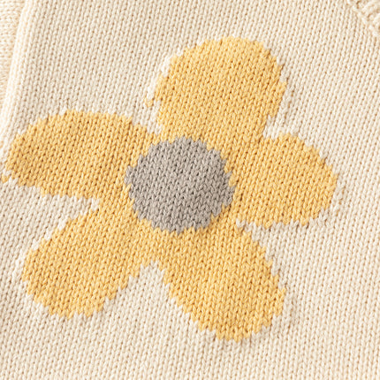 Kids Girls Apricot Floral Cardigans