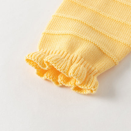 Toddler Girls Vivid Yellow Cotton Cardigans