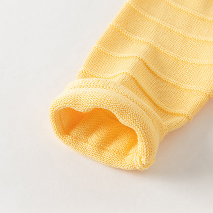 Toddler Girls Vivid Yellow Cotton Cardigans