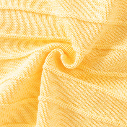 Toddler Girls Vivid Yellow Cotton Cardigans