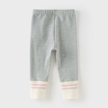 Toddler Girls Cute Grey Leggings