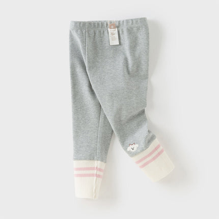 Toddler Girls Cute Grey Leggings