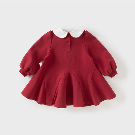 Toddler Girls Red Cute Bear A-line Princess Dress