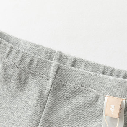 Toddler Girls Casual Grey/Grey Purple Leggings Pants