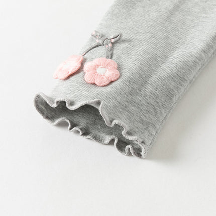 Toddler Girls Casual Grey/Grey Purple Leggings Pants