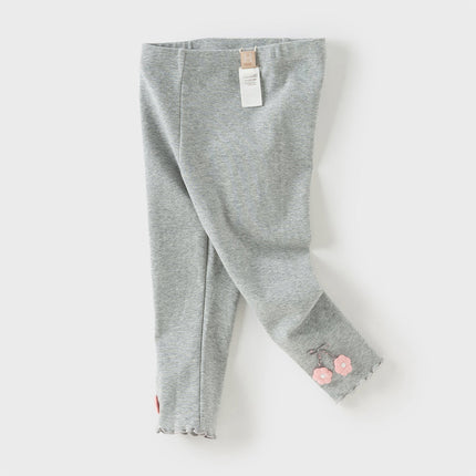 Toddler Girls Casual Grey/Grey Purple Leggings Pants