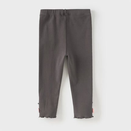 Toddler Girls Casual Grey/Grey Purple Leggings Pants