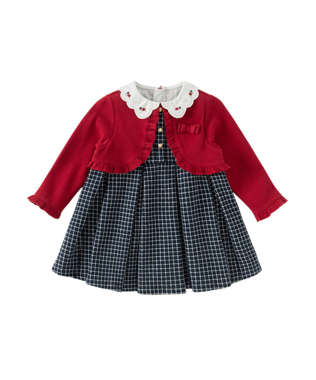 Toddler Girls Red Versatile A-line Princess Dress