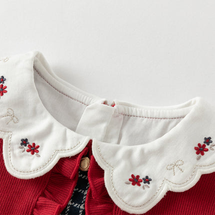 Toddler Girls Red Versatile A-line Princess Dress