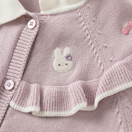 Kids Girls Cotton Sweet Casual Sweater Cardigans