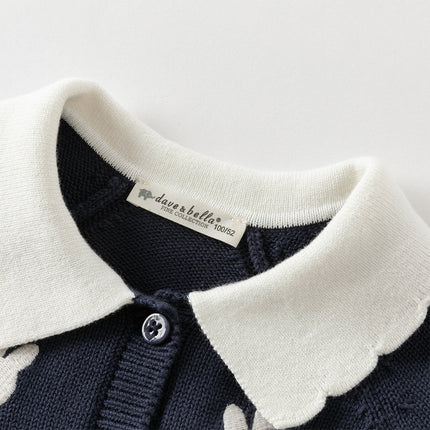Kids Girls Cotton Sweet Casual Sweater Cardigans