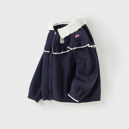 Kids Girls Cotton Sweet Casual Sweater Cardigans