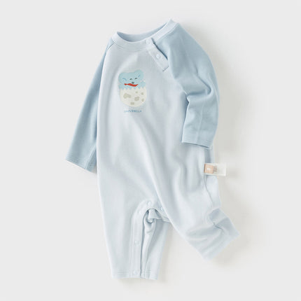 Newborn Girls/Boys Cotton Pink/Blue Indoor Baby One-Pieces Romper