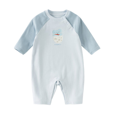 Newborn Girls/Boys Cotton Pink/Blue Indoor Baby One-Pieces Romper