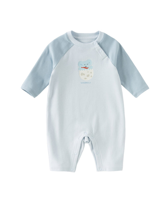 Newborn Girls/Boys Cotton Pink/Blue Indoor Baby One-Pieces Romper