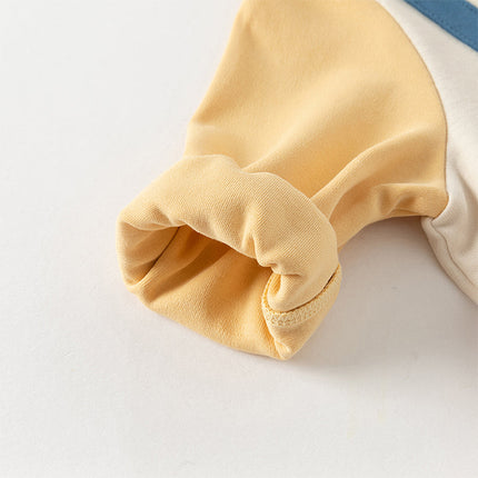 Baby Boys Beige Soft Cotton Bodysuits Romper