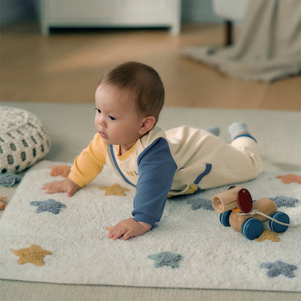 Baby Boys Beige Soft Cotton Bodysuits Romper
