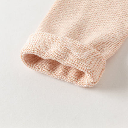 Toddler Girls Charming Pink Soft Knit Sweater Birthday Mesh A-line Dress