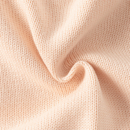 Toddler Girls Charming Pink Soft Knit Sweater Birthday Mesh A-line Dress