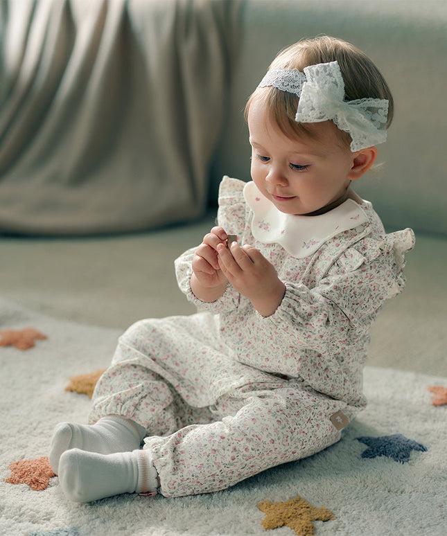Baby Girl Cotton Antibacterial Onesie Indoor Soft Romper