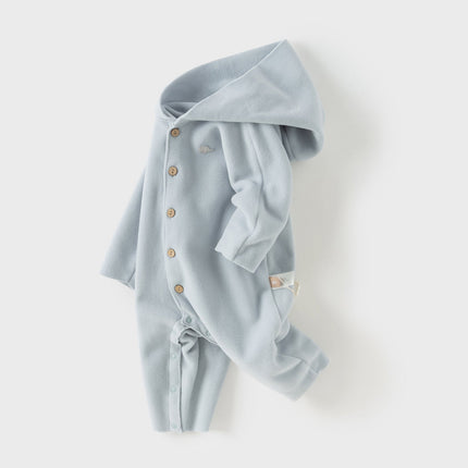 Baby Girls/Boys Indoor Antistatic Hooded Crawling Romper