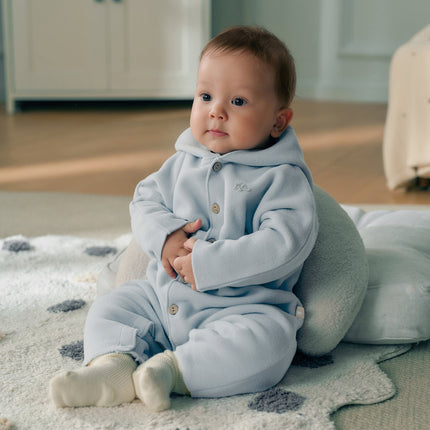 Baby Girls/Boys Indoor Antistatic Hooded Crawling Romper