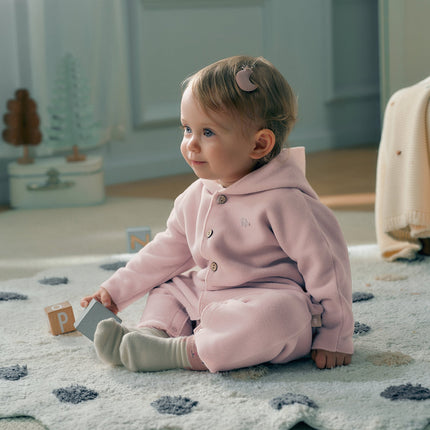 Baby Girls/Boys Indoor Antistatic Hooded Crawling Romper