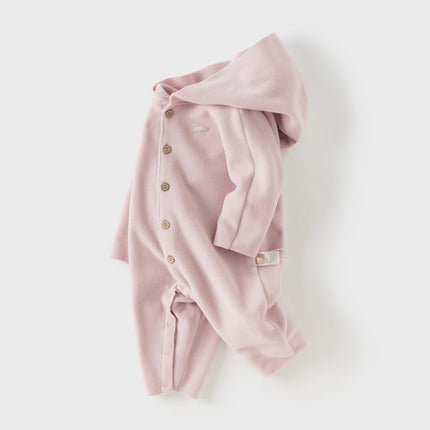 Baby Girls/Boys Indoor Antistatic Hooded Crawling Romper
