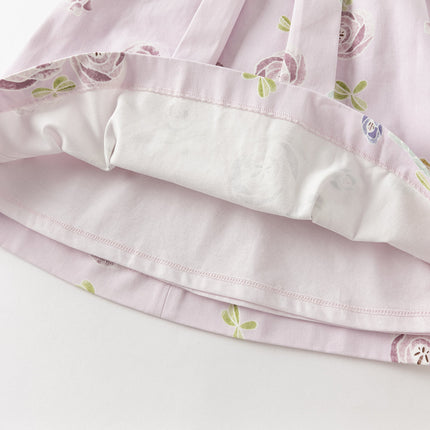 Toddler Girls Summer Cute Pink Breathable Cotton Sleeveless A-line Dress