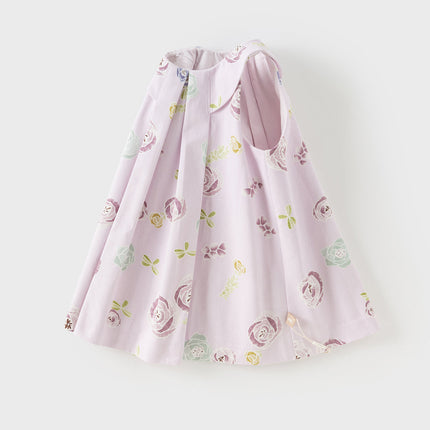 Toddler Girls Summer Cute Pink Breathable Cotton Sleeveless A-line Dress