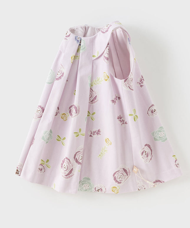 Toddler Girls Summer Cute Pink Breathable Cotton Sleeveless A-line Dress