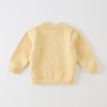 Toddler Girls/Boys Playful Delicate Jacquard Chenille Sweater Tops