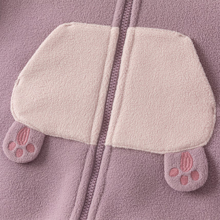 Baby Girls/Boys Cute Animal-shaped Soft Fleece Hooded One-Pieces Romper